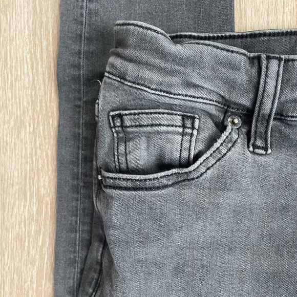 TopShop Gray Faded Black Jamie Skinny Stretch Jeans 26 Tall Grey - Picture 7 of 7